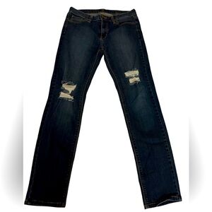 Just Black Distressed Skinny Jeans Size 29